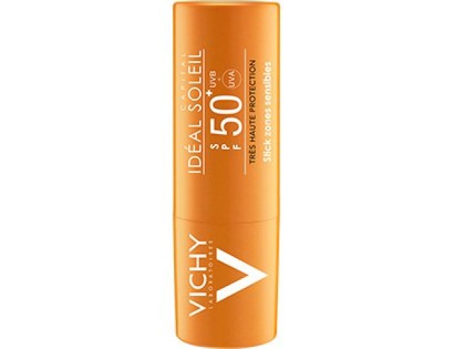 Vichy Ideal Soleil Stick For Sensitive Areas Αντιηλιακό Στικ Για Ευαίσθητες Ζώνες SPF50+ 9gr