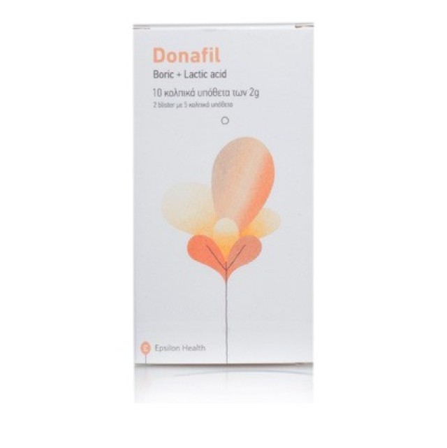 Epsilon Health Donafil 10 κολπικά υπόθετα 2gr