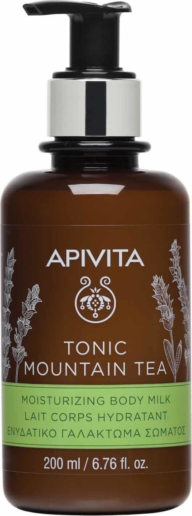 Apivita Tonic Mountain Tea Ενυδατικό Γαλάκτωμα Σώματος 200ml