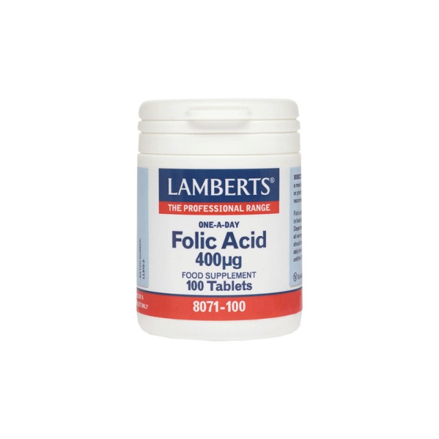 Lamberts One-A-Day Folic Acid 400mg 100 ταμπλέτες