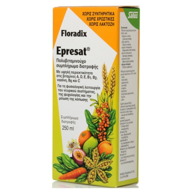 Power Health Floradix Epresat Πολυβιταμινούχο Σιρόπι 250ml