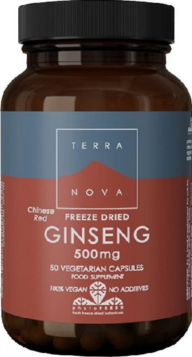 Terranova Ginseng Chinese Red 500mg 50 κάψουλες