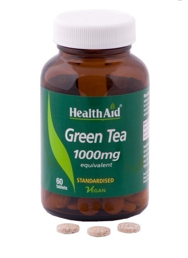 Health Aid Green Tea Πράσινο Τσάι 1000mg 60tabs