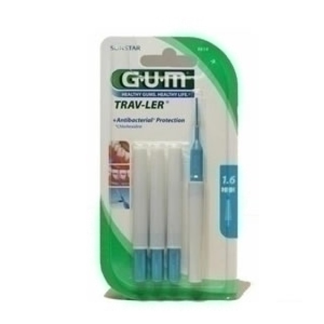 Gum Trav-ler Μεσοδόντια Βουρτσάκια 1,6mm, 6τμχ