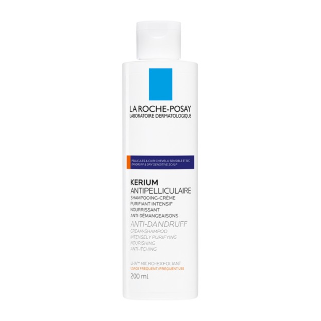 La Roche Posay Shampoo Kerium Antipell Sec 200ml