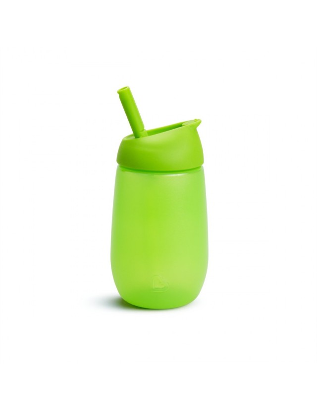 Munchkin Simple Clean Straw Cup Παιδικό Κύπελλο Με Καλαμάκι Πράσινο 12m+ 296ml