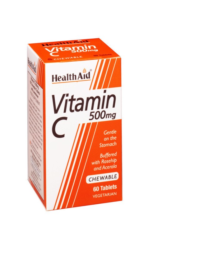 Health Aid Vitamin C Chewable Orange 500mg 60tabs