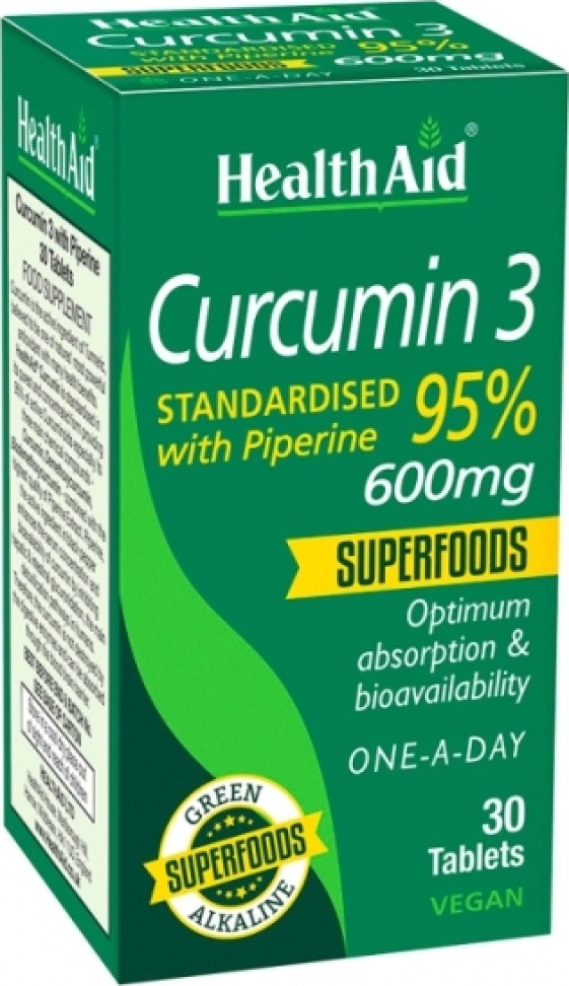 Health Aid Curcumin 3 600mg 30tabs