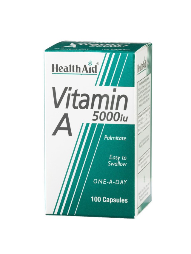 Health Aid Vitamin A Συμπλήρωμα Διατροφής Με Βιταμίνη Α 5000iu 100caps