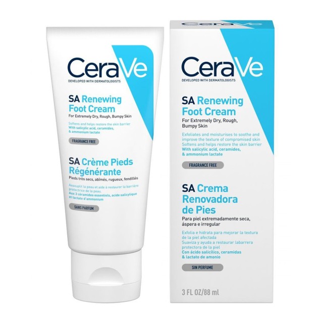 Cerave Renewing SA Foot Cream Αναπλαστική Κρέμα Ποδιών 88ml