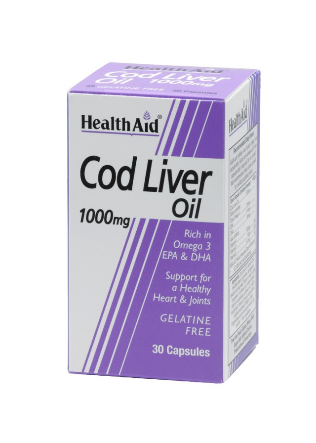 HEALTH AID COD LIVER OIL 1000mg 30caps