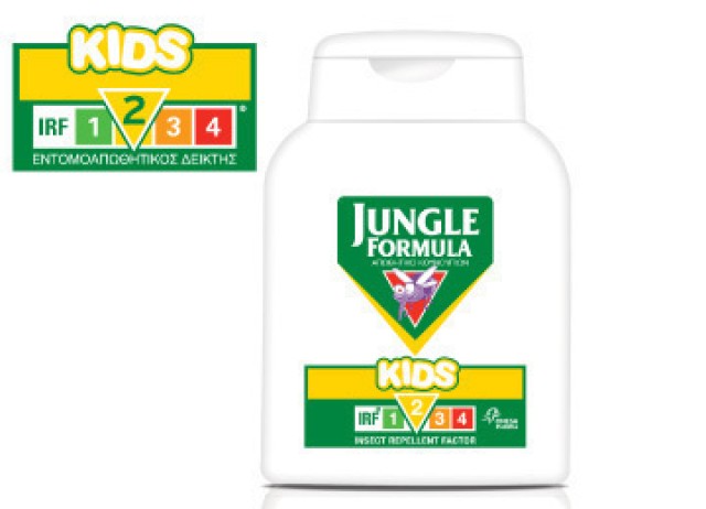 Omega Pharma Jungle Formula Kids με IRF 2 Εντομοαπωθητική Λοσιόν Για Παιδιά Άνω Των 2 Ετών 125ml