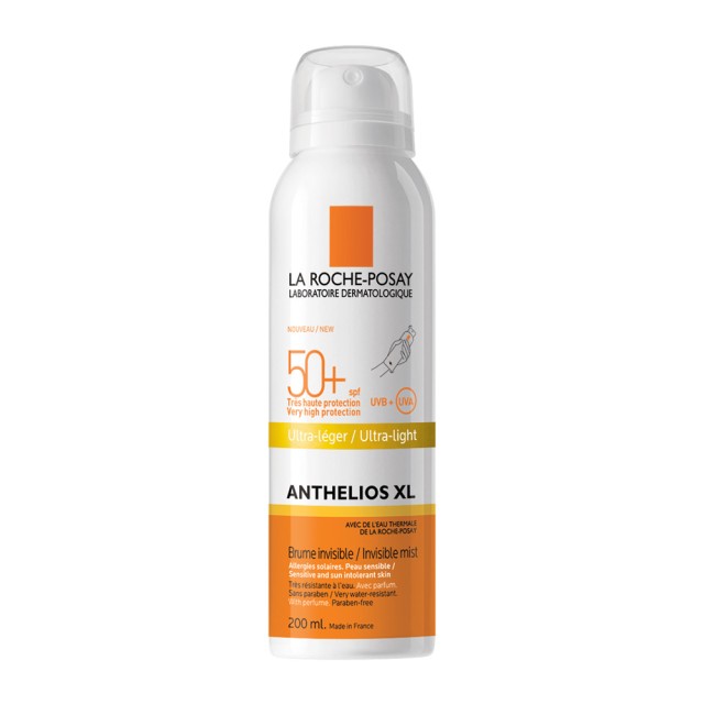 La Roche Posay Anthelios XL Ultra Light Invisible Mist Αντιηλιακό Σπρέι Σώματος SPF50+ 200ml