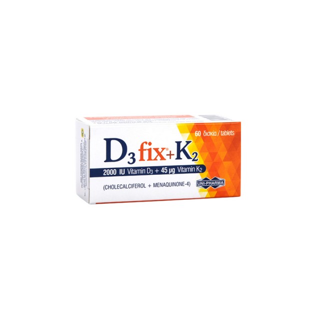 D3 FIX 2000iu+K2 45μg 60tabs