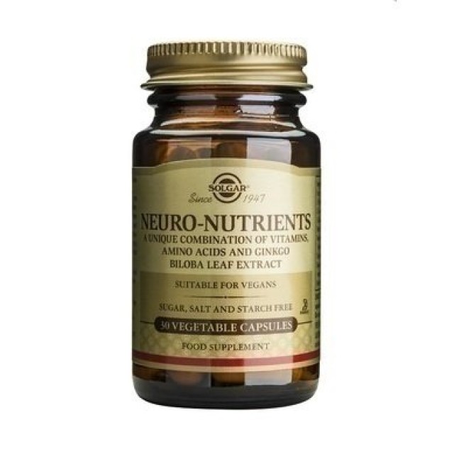 Solgar Neuro Nutrients 30 φυτικές κάψουλες