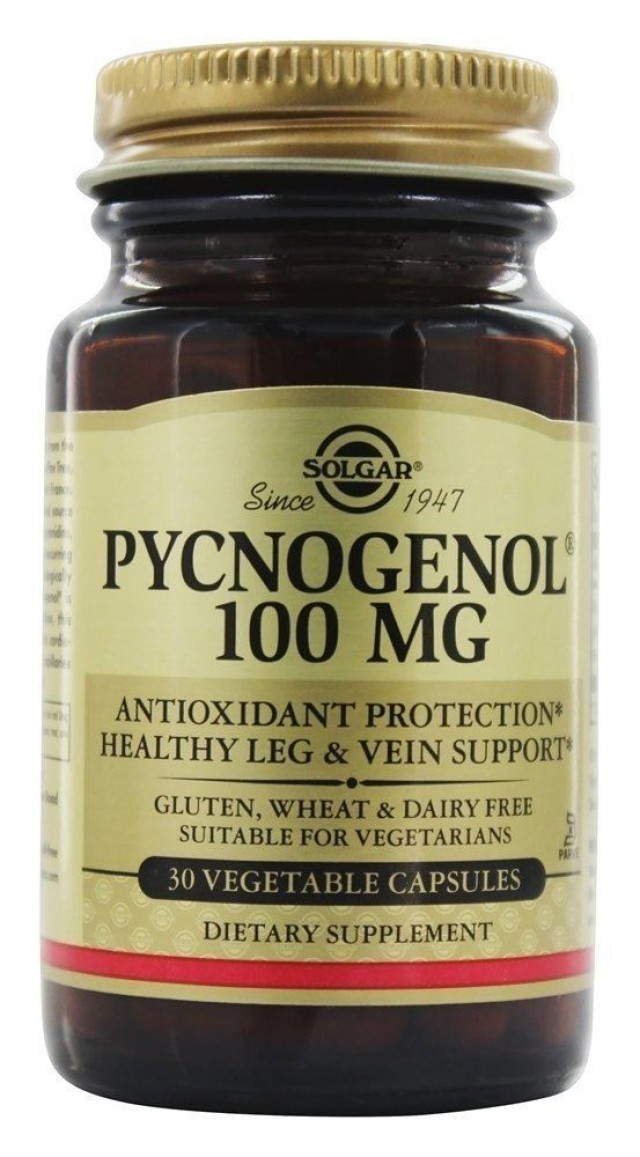 Solgar Pycnogenol 100mg 30 φυτικές κάψουλες