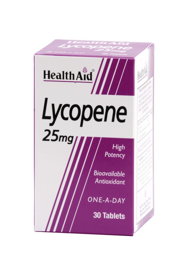 Health Aid Lycopene Συμπλήρωμα Διατροφής Με Λυκοπένιο 25mg 30caps