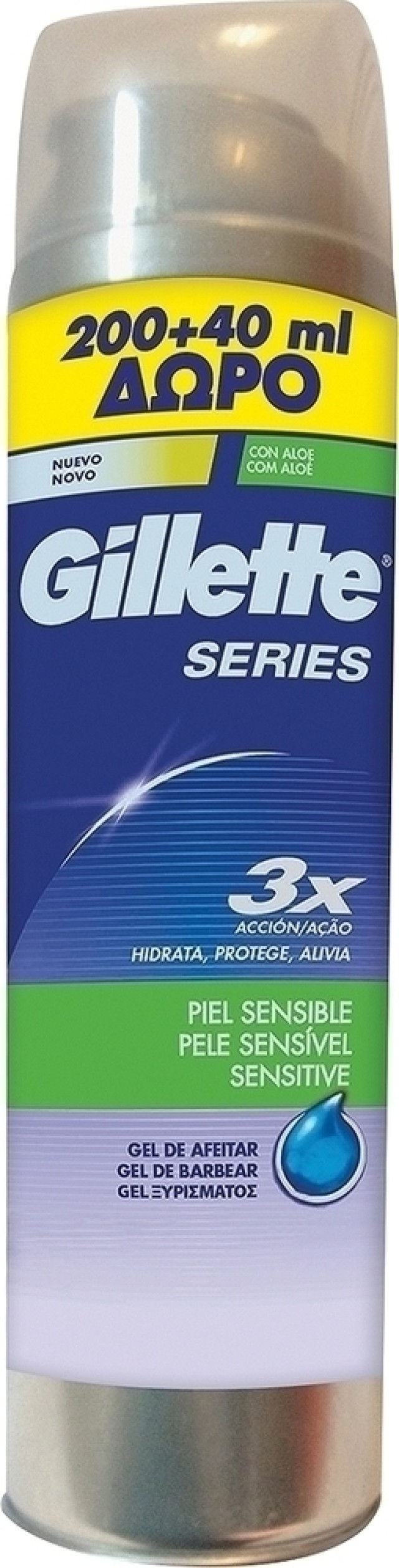 GILLETTE SERIES GEL SENSITIVE SKIN 200ml+40ml