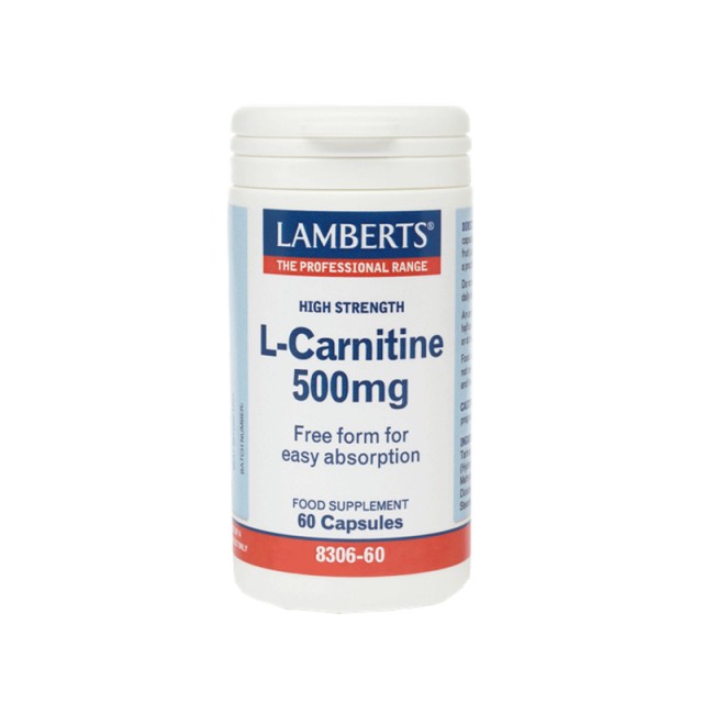 Lamberts L-Carnitine New Higher Strength 500mg 60caps