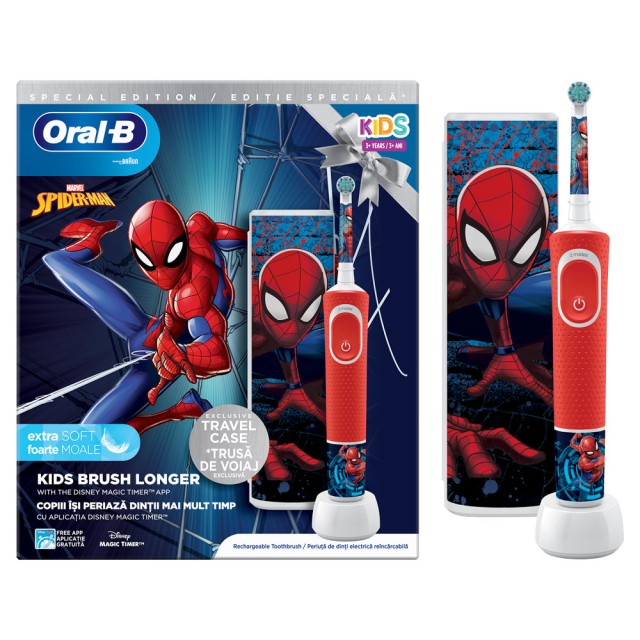 Oral B Vitality Kids Ηλεκτρική Οδοντόβουρτσα Spiderman 1τμχ