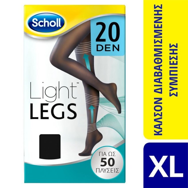 SCHOLL LIGHT LEGS 20 DEN BLACK XL 1ζεύγος