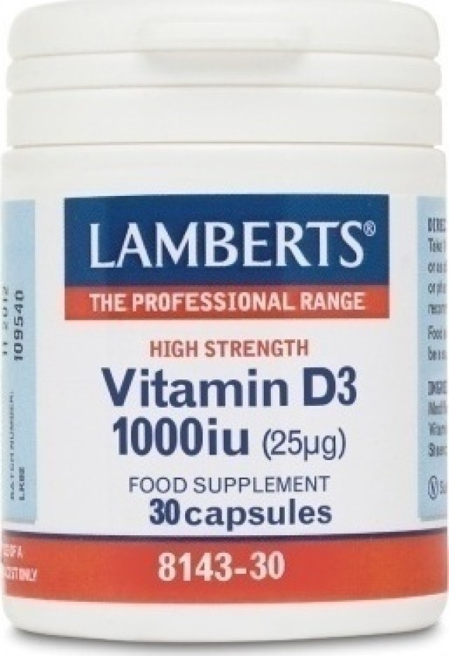 Lamberts Vitamin D3 1000iu 30 κάψουλες