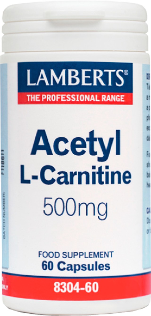 LAMBERTS ACETYL L-CARNITINE 500mg 60caps