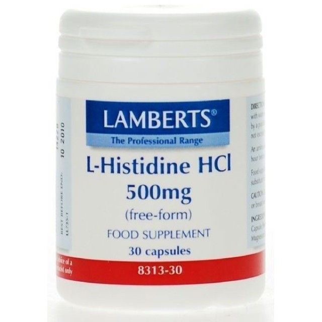 LAMBERTS L-HISTIDINE 500mg 30caps