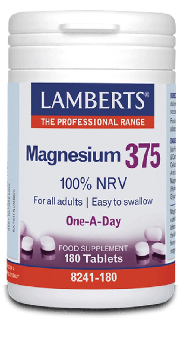 Lamberts Magnesium 375 100% NRV 180 ταμπλέτες