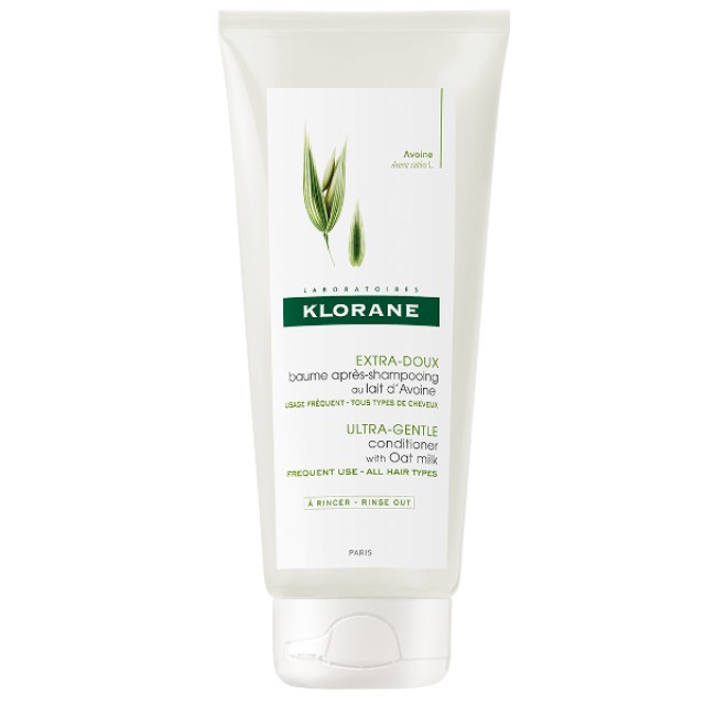 Klorane Ultra Gentle Conditioner With Oat Milk Μαλακτική Κρέμα Μαλλιών Με Βρώμη 200ml