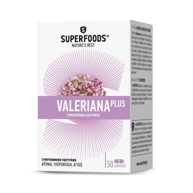 SUPERFOODS VALERIANA PLUS 50caps