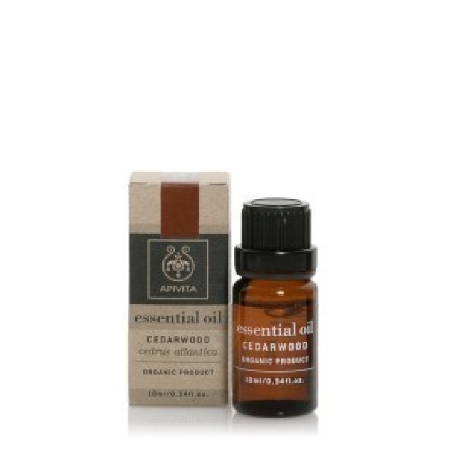 Apivita Essential Oil Cedarwood Βιολογικό Αιθέριο Έλαιο Κέδρος 10ml