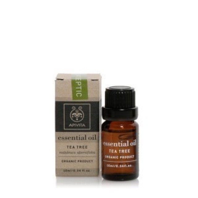 Apivita Essential Oil Tea Tree Βιολογικό Αιθέριο Έλαιο Τεϊόδεντρο 10ml