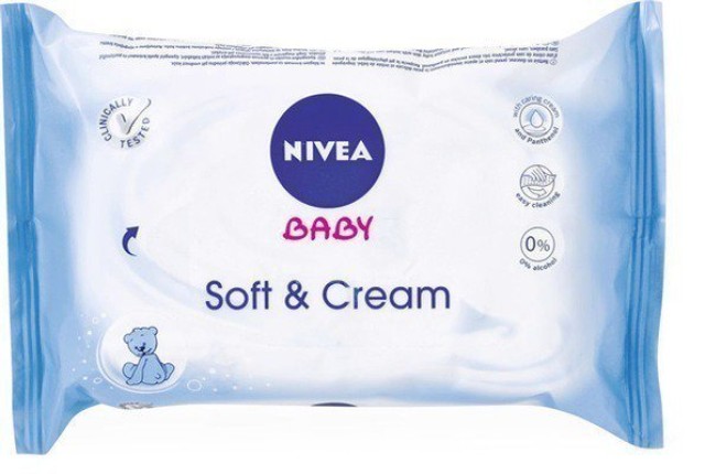 Nivea Baby Soft & Cream Μωρομάντηλα 20τμχ