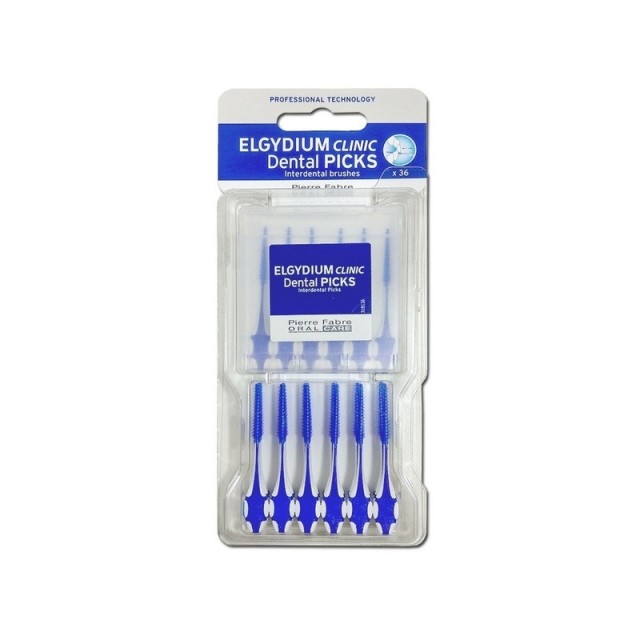 Elgydium Oral Care Clinic Dental Picks Οδοντογλυφίδες 36τμχ