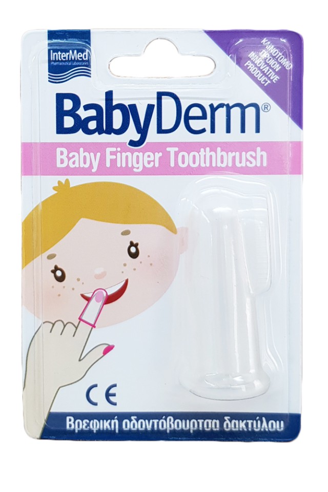 Intermed Babyderm Baby Finger Βρεφική Οδοντόβουρτσα Δακτύλου 1τμχ