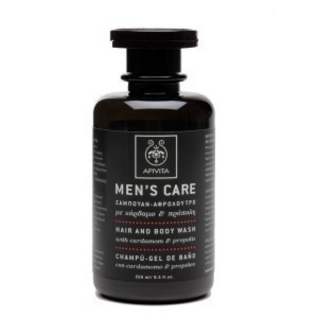 Apivita Mens Care Ανδρικό Σαμπουάν-Αφρόλουτρο Με Κάρδαμο & Πρόπολη 250ml