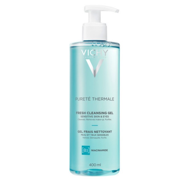 Vichy Purete Thermale Fresh Cleansing Gel Καθαρισμού Προσώπου & Ματιών, 400ml