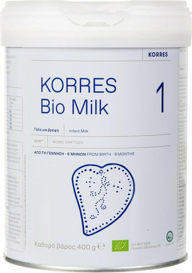 Korres Γάλα σε Σκόνη Bio Milk 1 0m+ 400gr