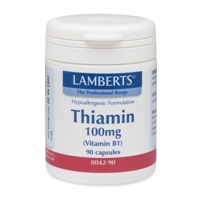 Lamberts Thiamin 100mg B1 90 κάψουλες