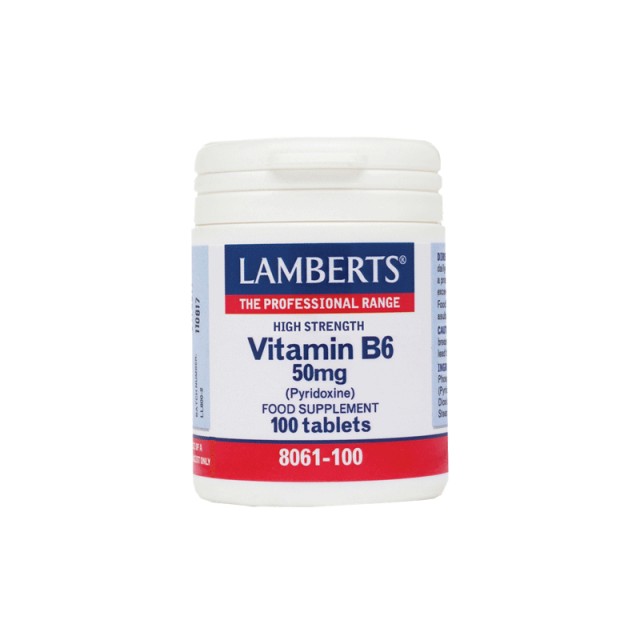 Lamberts Β6 - 50mg (Pyridoxine) 100 ταμπλέτες