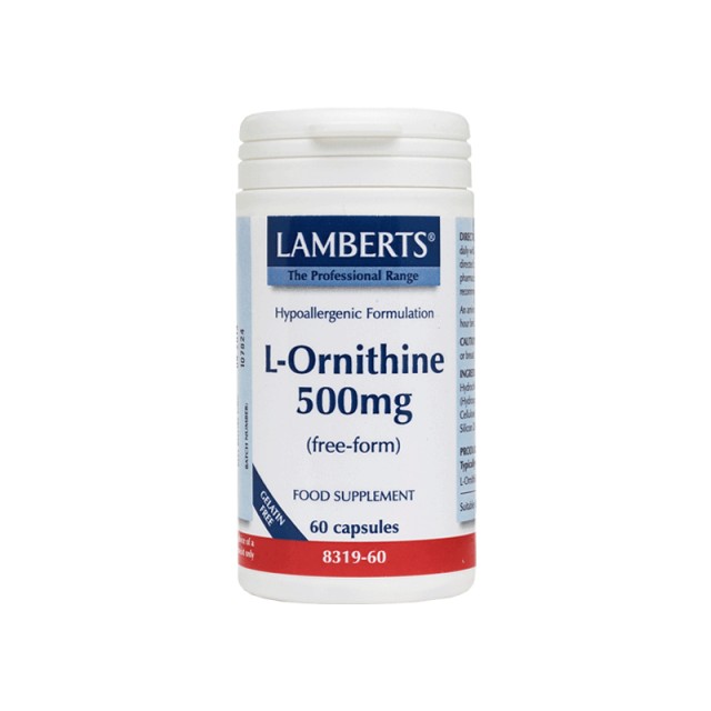 Lamberts L-Ornithine 500mg 60 κάψουλες
