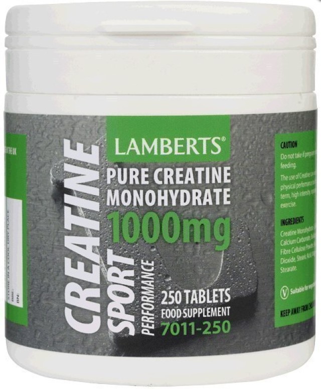 Lamberts Creatine 1000mg 250 ταμπλέτες