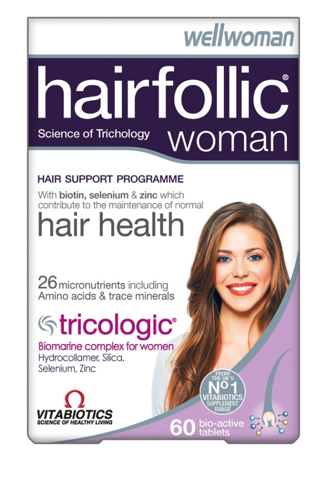 VITABIOTICS WELLWOMAN HAIRFOLIC TRICOLOGIC 60tabs