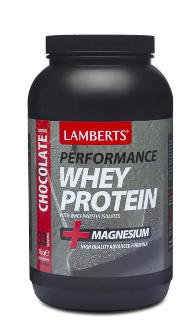 Lamberts Performance Whey Protein & Magnesium Σοκολάτα 1000gr