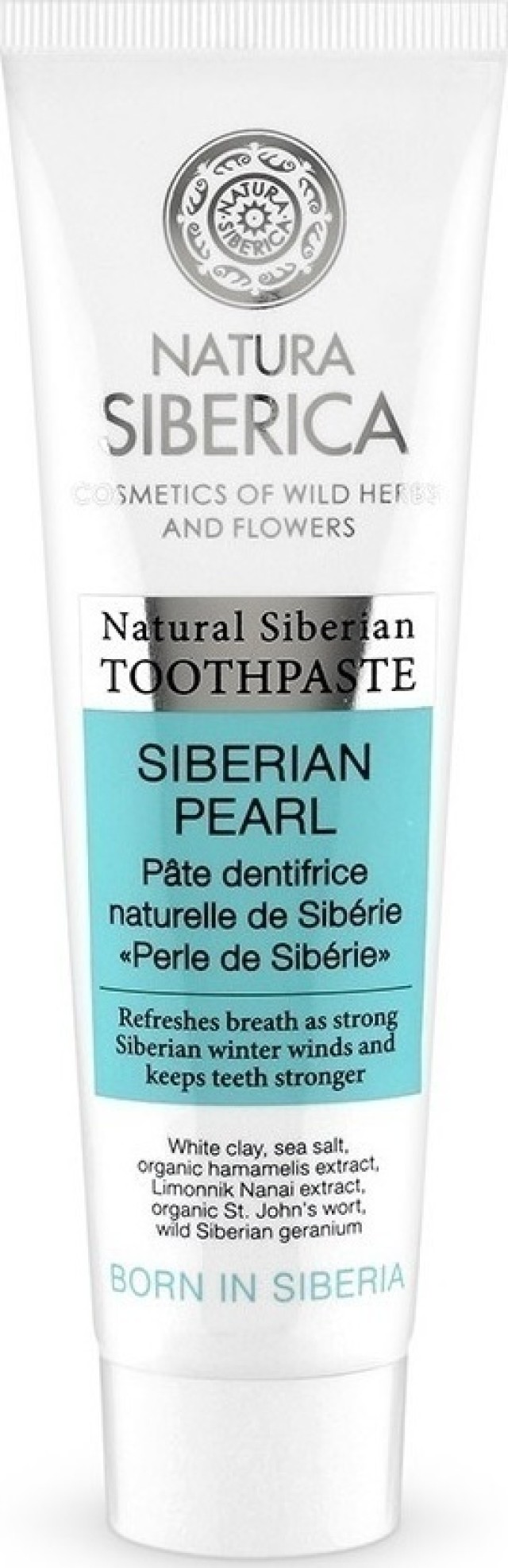 Natura Siberica Toothpaste «Siberian Pearl» Φυσική Οδοντόκρεμα Σιβηρίας Με Λευκό Άργιλο 100gr