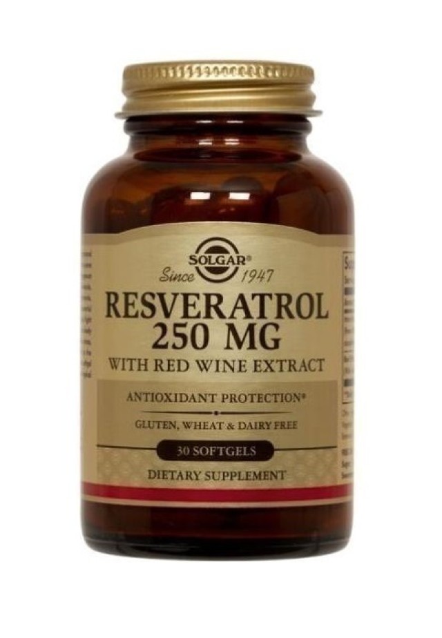 Solgar Resveratrol 250mg 30softgels