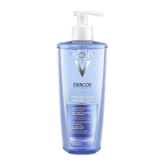 Vichy Dercos Mineral Shampoo Απαλό Σαμπουάν Καθημερινής Χρήσης 400ml