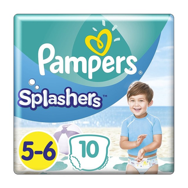 Pampers Πάνες Splashers No 5-6 (14+kg) 10τμχ