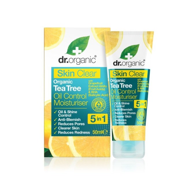 DR.ORGANIC SKIN CLEAR 5 IN 1 OIL CONTROL MOISTURISER 50ml